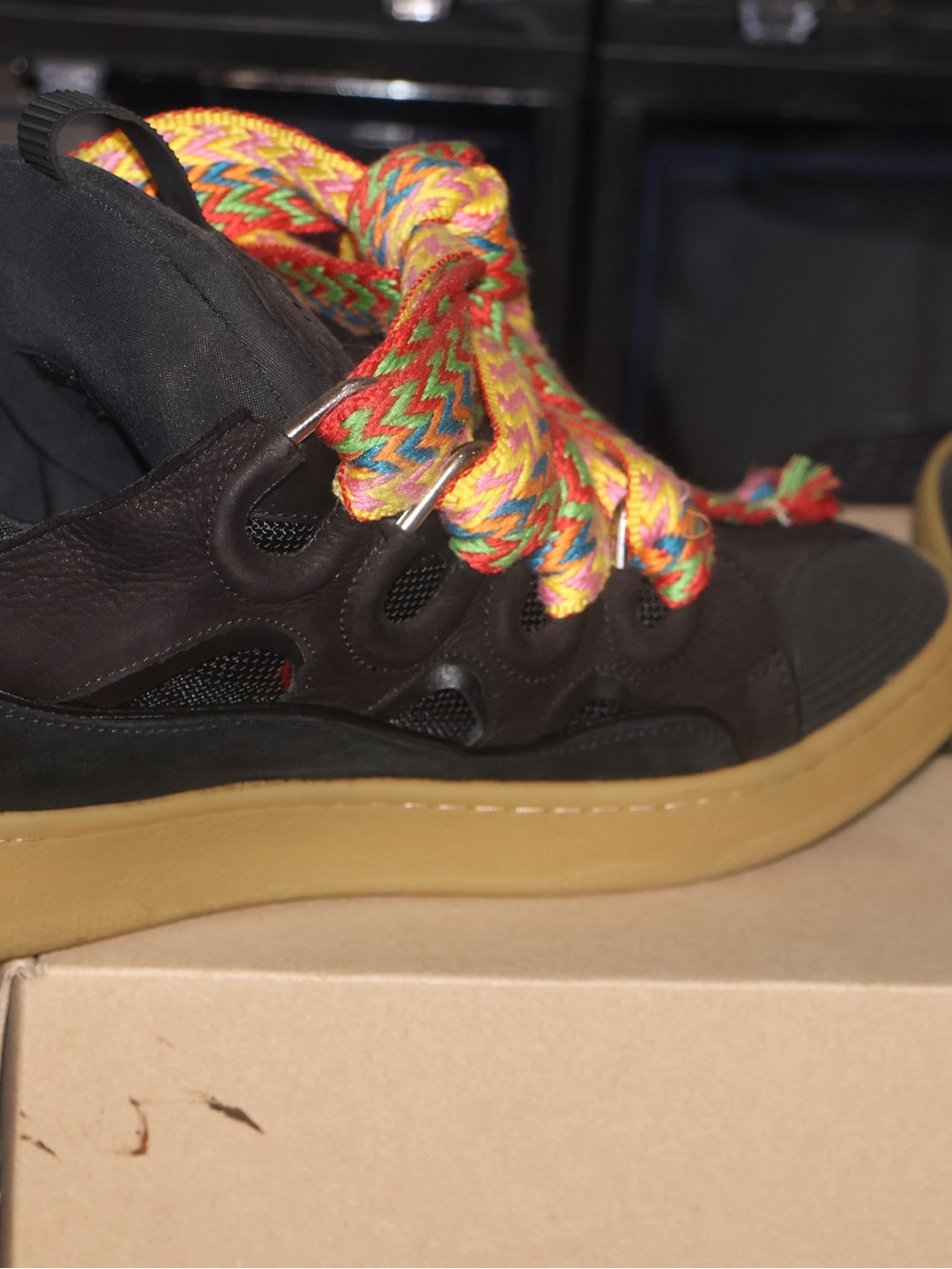 LANVIN CURB SNEAKERS IN LEATHER - Picture 10 of 10
